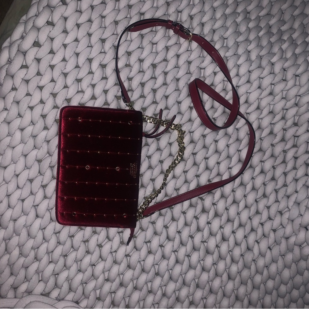 Victoria's Secret Red Quilted Crossbody Bag